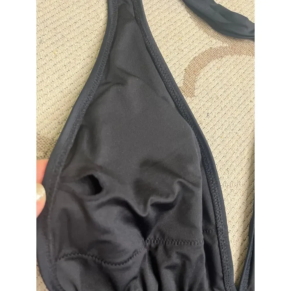 Cupshe One Piece Swimsuit Sexy Deep V Neck Wrap Tie Cross Back, Size XS, NWT